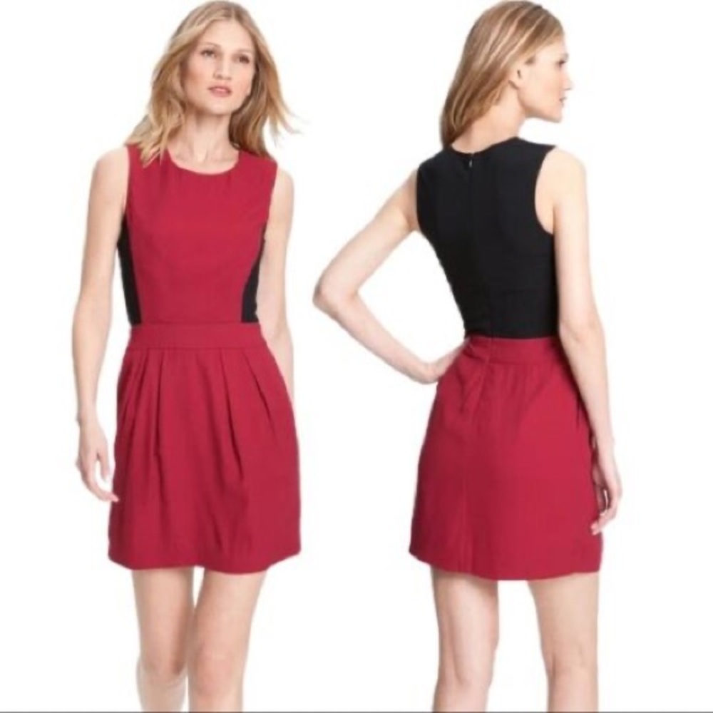 Theory Daura Tailor Color-Block Wool Sheath Dress… - image 5